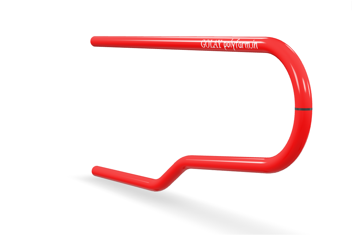 Golay Blue Cow Cubicle - Side View